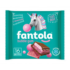 Шоколад Молочный Fantola с Начинкой Bubble Gum И Печеньем 66гр