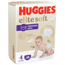 Трусики-подгузники Huggies Elite Soft 4 9-14кг, 38 шт.