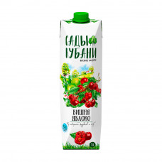 Нектар Сады Кубани Вишня Яблоко 1л