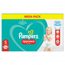Подгузники-трусики Pampers Pants для Мальчиков И Девочек Junior 12-17кг Мега Упаковка 8