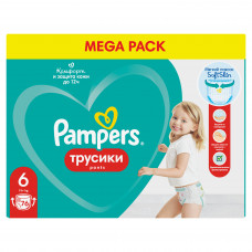 Подгузники-трусики Pampers Pants для Мальчиков И Девочек Extra Large 15+ кг Мега Упаковк