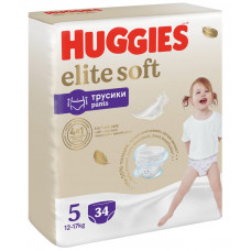 Трусики-подгузники Huggies Elite Soft 5 12-17кг 34 шт