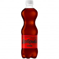 Напиток Безалкогольный Сильногазированный Ароматизированный Добрый Кола без Сахара 0,5 пэт