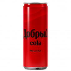 Напиток Добрый Кола без Сахара 0,33л ж/б
