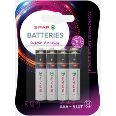 Батарейки Алкалиновые Spar Lr03-bl8 8шт