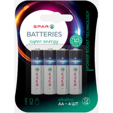 Батарейки Алкалиновые Spar Lr6-bl4 4шт