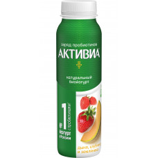 Биойогурт Дыня Клубника Земляника Активиа 1,5% 260г