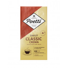 Кофе Натуральный Жареный Poetti Daily Classic Crema 250 гр Молотый