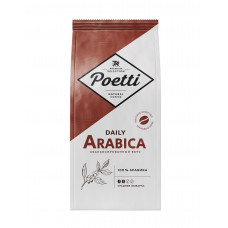 Кофе Натуральный Жареный Poetti Daily Arabica 250 гр в Зернах