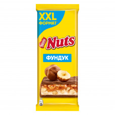 Шоколад Nuts Молочный Шоколад с Фундуком 180 гр