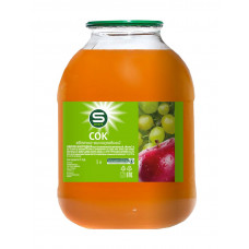 Сок Smart Яблочно-виноградный 3 л Стекло