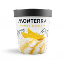 Мороженое Monterra Пломбир Манго Сливки 280г Ведро