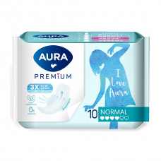 Прокладки Aura Premium Женские Гигиенические Normal 10шт