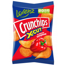 Чипсы Картофельные Рифленые Crunchips X-cut со Вкусом Паприки 70г