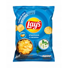 Чипсы Lays Сметана Зелень 95г