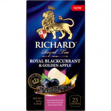 Чай Черный Richard Royal Blackcurrant & Golden Apple 25 Пакетиков
