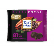 Шоколад Ritter Sport Горький 81% Какао 100г