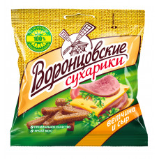 Сухарики Воронцовские со Вкусом Ветчины с Сыром 80г
