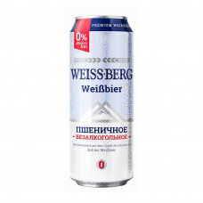 Пиво Weiss Berg Пшеничное Безалкогольное 0,45л ж/б