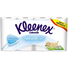 Бумага туалетная Kleenex белая натурал кэйр 3 сл 8 р (новый) Кимберли-кларк
