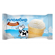 Мороженое Пломбир Ванильный Пломбиркино Вафельный Стакан 12 % 65г
