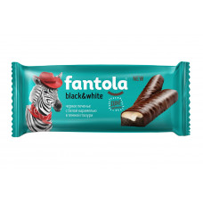 Батончик с Печеньем Fantola Black & White с Карамелью в Шоколадной Глазури 50г