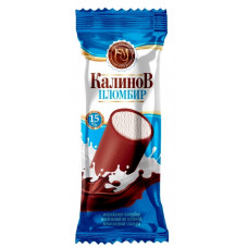 Мороженое Пломбир Калинов Ванильное в Глазури 15% 80г