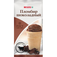 Мороженое Пломбир Шоколадный в Вафельн Стакане Гост. М.д.ж15% 100 гр Spar Калинов Мост Стм