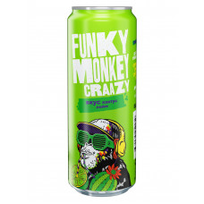 Напиток Газированный Funky Monkey Craazy Кактус Лайм 0,45л ж/б