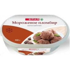 Мороженое Пломбир Гост Шоколадный в Ванночке М.д.ж 12% 500 гр Spar Калинов Мост Стм