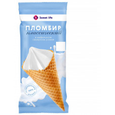 Мороженое Пломбир Sweet Life Рожок 100г