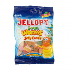 Мармелад Jellopy Жевательный Кислые Червячки 100г