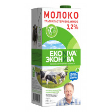 Молоко Эконива Ультрапастеризованное 3,2% 1л Молоко Эконива Ультрапастеризованное 3,2% 1л