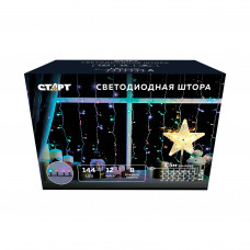 Новогоднее Украшение Гирлянда Старт Led №144 Занавес Мультиколор 1,5х1,5м Новогоднее Украшение Гирлянда Старт Led №144 Занавес Мультиколор 1,5х1,5м