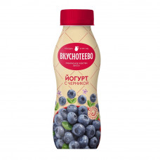 Йогурт Питьевой Вкуснотеево Черника 2% 280г Йогурт Питьевой Вкуснотеево Черника 2% 280г
