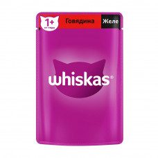Корм Влажный для Кошек Whiskas Желе Говядина 75г Корм Влажный для Кошек Whiskas Желе Говядина 75г