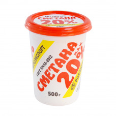Сметана Ростагроэкспорт 20% 500г