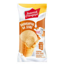 Мороженое Пломбир Золотой Стандарт Крем Брюле 90г