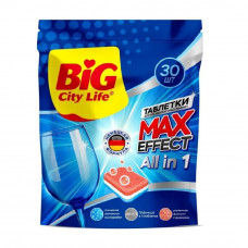 Таблетки для Посудомоечных Машин Big City Max Effect 30шт