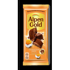 Шоколад Alpen Gold Молочный Тропический Кокос 80г