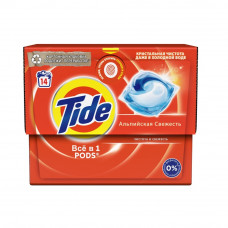 Капсулы для Стирки Tide Альпийская Свежесть 14шт