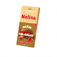 Шоколад Молочный Nelina Excellence Клубника 85г