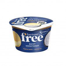 Йогурт Free Безлактозный Медовая Дыня и Семена Чиа 2,7% 180г