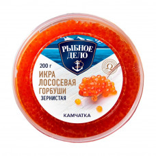 Икра Лососевая Горбуши Рыбное Дело Зернистая 200г