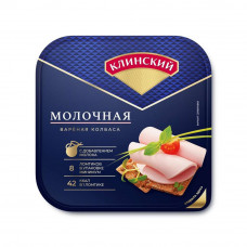 Колбаса Вареная Клинский Молочная Нарезка 190г Колбаса Вареная Клинский Молочная Нарезка 190г
