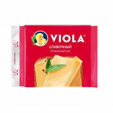 Сыр Плавленый Виола Сливочный в Ломтиках 140г Сыр Плавленый Виола Сливочный в Ломтиках 140г