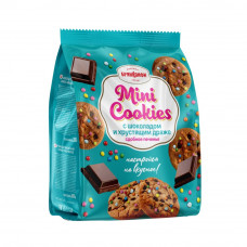 Печенье Mini Cookies с Шоколадом и Хрустящим Драже 200г