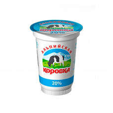 Продукт Сметанный Альпийская Коровка 20% 500г