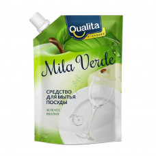 Средство для Мытья Посуды Qualita Mila Verde 450мл дой-пак