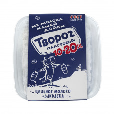 Творог Пластовой из Молока Нашей Дойки 10-20% 350г